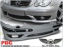 Přední nárazník Mercedes W203, classe C, 2000-2004, AMG style, s PDC, ZPME06