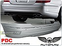 Zadní nárazník Mercedes W211, classe E, 2002-2006, AMG style pro park. Senzory, ZTME04
