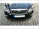 Chromové nerezové výplně lamel masky Škoda Octavia 2, facelift