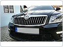 Chromové nerezové výplně lamel masky Škoda Octavia 2, facelift