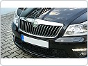 Chromové nerezové výplně lamel masky Škoda Octavia 2, facelift