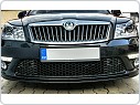 Chromové nerezové výplně lamel masky Škoda Octavia 2, facelift
