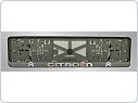 Držák SPZ, podložka pod značku s 3D logem, Citroen chrom