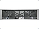 Držák SPZ, podložka pod značku s 3D logem, Hyundai