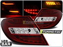 Zadní světla LED, Mercedes W204, C-Classe, sedan, 2007-2010, červené, čiré LDME68