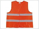 Výstražná vesta, oranžová EN ISO 20471