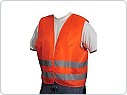 Výstražná vesta, oranžová EN ISO 20471