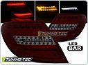 Zadní světla LED BAR, Mercedes W204, C-Classe, sedan, 2007-2010, červené, kouřové LDME72
