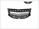 Přední maska bez znaku Opel Insignia, 2008-, černá/chromové lamely, PREMIUM