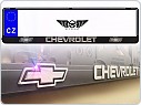 Držák SPZ, podložka pod značku s 3D logem, Chevrolet