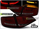 Zadní světla, světlomety, lampy Audi A4 B8 sedan, 2008-2011, LED bar, červené, kouřové LDAU98