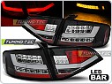 Zadní světla, světlomety, lampy Audi A4 B8 sedan, 2008-2011, LED bar, černé black LDAUA0