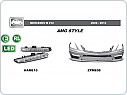 Přední nárazník AMG Style Mercedes W212 E class 2009-2013 s PDC ZPME08
