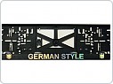 Držák SPZ, podložka pod značku s 3D logem, German Style