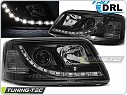 Přední světlomety, světla, lampy VW T5, 03-08, LED Daylight černé s DRL LPVWJ9