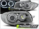 Přední světla, lampy BMW 1 E87, E81, 2004-2007, Angel Eyes, chrom LPBMD4