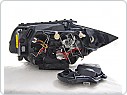 Přední světlomety, lampy BMW 1 E87, E81, 2004-2011, Angel Eyes, černé LPBMD5
