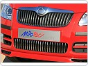 Chromové nerezové převleky mřížky nárazníku Škoda Roomster, Fabia 2