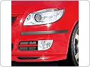 Ochranné lišty nárazníků Škoda Fabia 2 combi, facelift 2010-