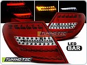 Zadní světla LED BAR, Mercedes W204, C-Classe, sedan, 2007-2010, červené, bílé LDME71