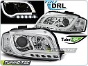 Přední světla Audi A3, 2003-2008, Tube Light, LED, chrom + denní svícení LPAUB0