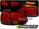 Zadní světla, lampy LED BAR Volkswagen Golf 6, 2009-2012, červené, kouřové LDVWD0