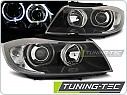 Přední světlomety BMW E90, E91 2005-2008, Angel Eyes černé black LPBME4