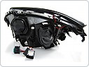 Přední světlomety BMW E60, E61 2003-2007, Angel Eyes černé black LPBME3