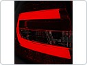 Zadní světlomety, světla, lampy Audi A6, C6, 2004-2008, sedan, LED BAR černé black, 6pin, LDAUB9