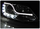 Přední světla, lampy Volkswagen, VW Jetta, 2011-, Tube light tru DRL, chrom, LPVWL4
