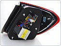 Zadní světla LED BAR, Mercedes W204, C-Classe, COMBI 2007-2010, červená, čirá LDME83