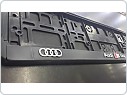 Držák SPZ, podložka pod značku s 3D logem, Audi S-line