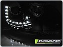 Přední světlomety, světla, lampy, lampy VW Golf 5, 2003-2009, LED Daylight s DRL, černé black LPVWM6