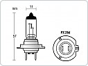 Autožárovky Xenon Plasma, H7 55W,12V, Lampa Italy 2ks