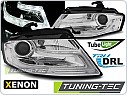 Přední světla, světlomety, lampy Audi A4 B8, 2008-2011 s denním svícením, TUBE Light, Xenon, chrom, LPAUD1