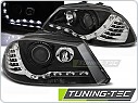 Přední světlomety, světla, lampy, Seat Ibiza 6L, 2002-2008, LED + LED blinkr černé, LPSE28