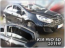 Plexi ofuky oken, deflektory Kia Rio 2011- přední