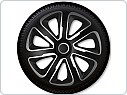 Kryty kol, poklice na kola, Livorno Carbon Silver Black, 16, 1ks, pouze po 4ks