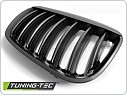 Přední maska, ledvinky BMW X5, E53, 2004-2006, černé matné, GRBM69