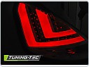 Zadní světlomety, lampy Ford Fiesta, 2008-2012, hatchback, LED BAR, červená, kouřová, LDFO46