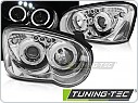 Přední světla Subaru Impreza 2003-2005, Angel Eyes, chrom, LPSU03
