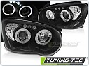 Přední světla Subaru Impreza 2003-2005, Angel Eyes, černé, LPSU04