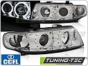 Přední světla Seat Leon, Toledo, 1998-2005, Angel Eyes CCFL, chrom LPSE35