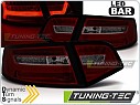 ZADNÍ SVĚTLA AUDI A6, 2001-2011, červeno kouřové, led bar LDAUF3