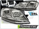 Přední světla U-LED BAR VW Golf 7 12-17 chrom