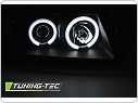 Přední světla angel eyes CCFL AUDI A3 8L 1996-2000 černá