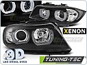 Přední světla xenon D1S 3D LED angel eyes BMW E90,E91 2005-2008 černá AKCE 