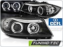 Přední světla angel eyes CCFL BMW E90,91 2005-2008 černá