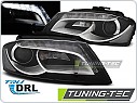 Přední světla, lampy, světlomety s LED denními světly AUDI A3 8P 2008-2012 černá