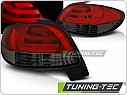ZADNÍ SVĚTLA, LAMPY LED PEUGEOT 206, 1998-, Červeno černé